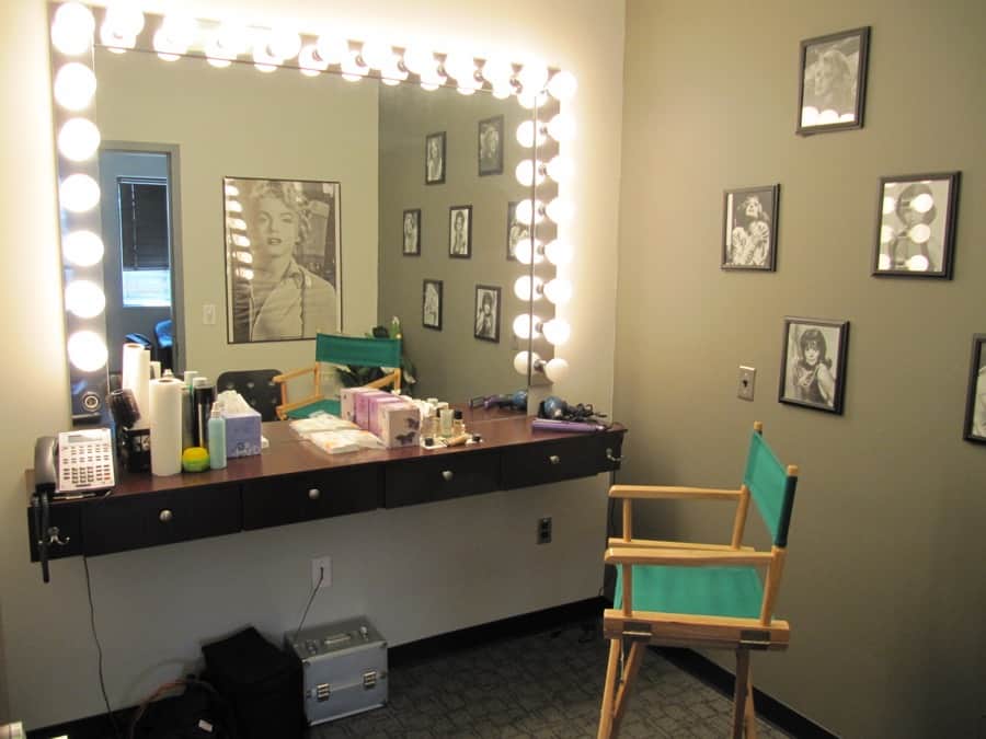 One of two make-up rooms at MediaMix Studios.